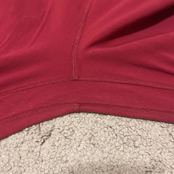 Lululemon align pants II dark sport red sz 6 25" 7/8 - Picture 5 of 5